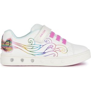 GEOX J SKYLIN GIRL C Sneakers - WHITE/MULTICOLOR - Maat 25