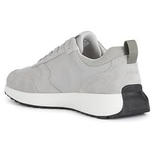 Geox, Schoenen, Heren, Grijs, 43 EU, Leer, Grijze Sneakers voor Mannen