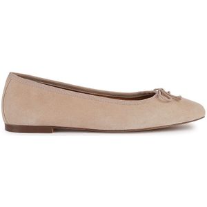GEOX MARSILEA Ballerina's - BEIGE - Suède en Textiel