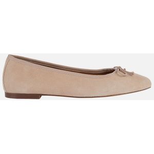 GEOX MARSILEA Dames Ballerina's - BEIGE - Suède en Textiel