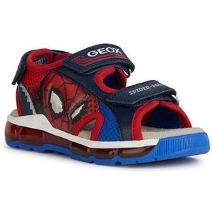 Geox J Android Boy Sandal, Navy/Red, 34 EU, rood (navy red), 34 EU