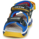 Geox J Android Boy Sandal, zwart/Royal, 31 EU, Black Royal., 31 EU