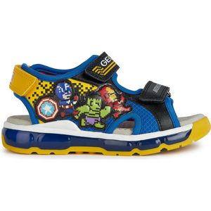 Geox - Android - Sandalen - Blue/Rood - Lichtgevende
