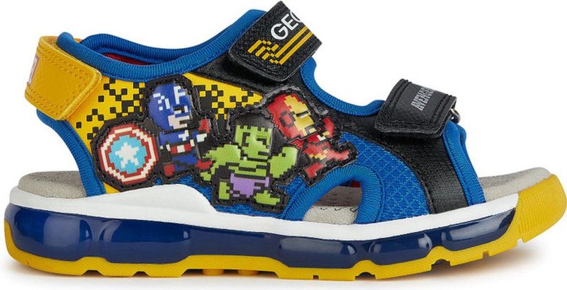 Geox - Android - Sandalen - Blue/Rood - Lichtgevende