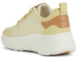 Geox - D Nebula 2.0 X - Dames Gymschoenen - Lichtgeel - Synthetisch/Leer - Sleehak