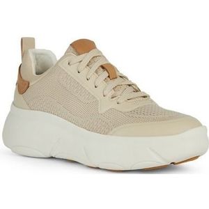 Geox, Schoenen, Dames, Beige, 37 EU, Leer, Nebula 2.0 Beige Sneakers Vrouwen