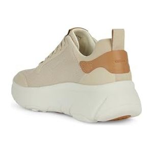 Geox, Schoenen, Dames, Beige, 41 EU, Leer, Nebula 2.0 Beige Sneakers Vrouwen