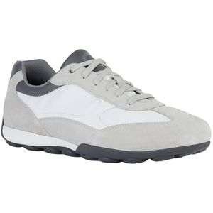 Geox U Snake 2.0 C Sneakers voor heren, LT Grey/White, 39 EU, Lt Grey White, 39 EU