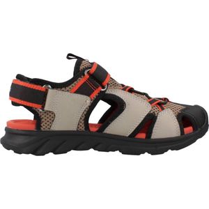 Geox J Airadyum BO Sandalen voor jongens, Dk Beige Rood, 31 EU