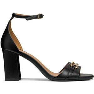 Geox - D45RPE 000TU - Sandalen - Zwart - Schapenleer
