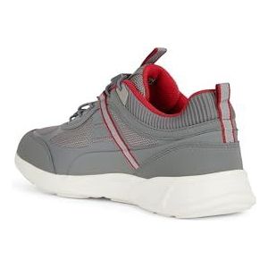 Geox - Sanzio - Sneakers - Grijs - Mesh en Nubuck-effect