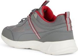Geox - Sanzio - Sneakers - Grijs - Mesh en Nubuck-effect