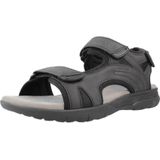 Geox - Spherica EC5 - Sandalen - Zwart - Ledereffect en Mesh