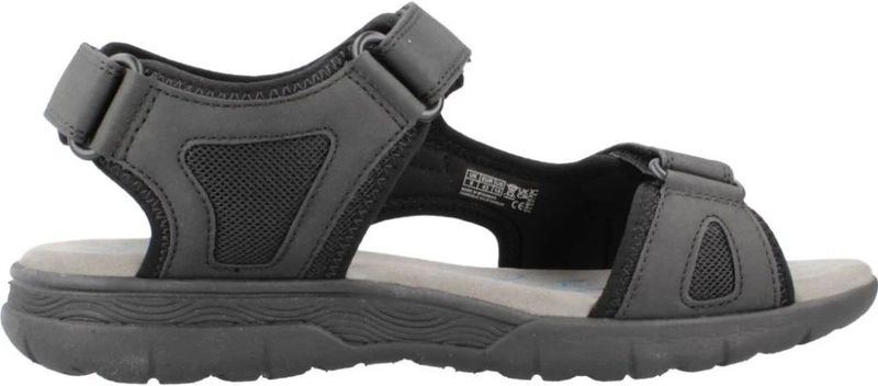 Geox - Spherica EC5 - Sandalen - Zwart - Ledereffect en Mesh