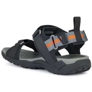 Geox Heren U TERRENO + Grip B Sportsandaal, zwart, 39 EU, zwart, 39 EU