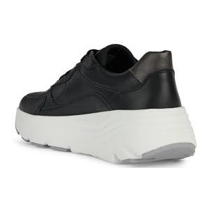 Geox Dames D DIAMANTA B Platform, Black/Gun, 35 EU, Black Gun, 35 EU
