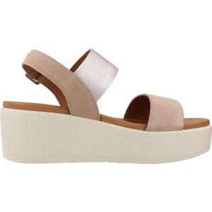 Geox - D XAND 2.2S A - Wedge Sandaal - DK Skin/Champagne