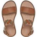 Geox J Karly Girl Sandalen voor meisjes, biscuit platina, 24 EU