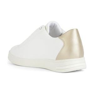 Geox D Jaysen A Sneakers voor dames, wit/LT goud, 41 EU, Wit Lt Gold, 41 EU