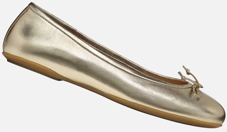 GEOX - PALMARIA - Ballerina's - Licht Goud - Metallic Leer