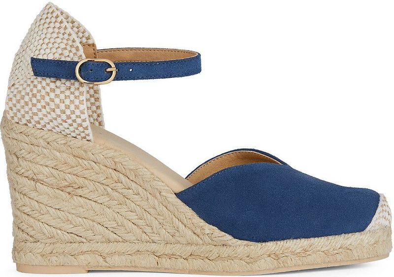 GEOX - D GELSA - Alpargatas - Blauw - Suède - D25TPA 00022