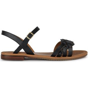 Platte sandalen Sozy GEOX. Leer materiaal. Maten 38. Zwart kleur