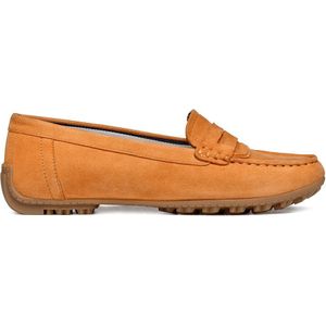 Geox Dames D Kosmopolis + Grip Moccasin, oranje, 40 EU