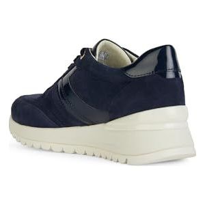 Geox D DESYA A Sneakers voor dames, marineblauw, 36 EU, Donkerblauw, 36 EU
