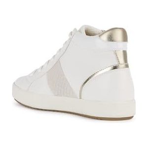 Geox D BLOMIEE D Sneakers voor dames, wit/gebroken wit, 40 EU, Wit Off White, 40 EU