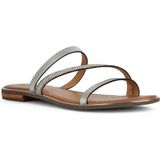 Geox - D Sozy Plus A - Flat Sandalen - Grijs - Ademend - Dames