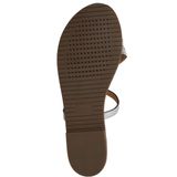 Geox - D Sozy Plus A - Flat Sandalen - Grijs - Ademend - Dames