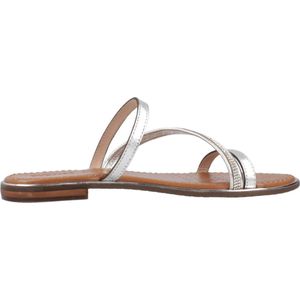 Geox - D Sozy Plus A - Flat Sandalen - Grijs - Ademend - Dames