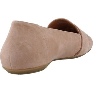 Geox D Palmaria E platte mocassins voor dames, Kleur: vlees.