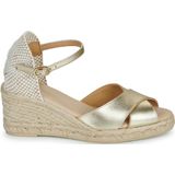 GEOX - GELSA LOW - Sandalen - Licht Goud - Metallic Leer