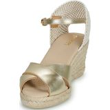 GEOX - GELSA LOW - Sandalen - Licht Goud - Metallic Leer