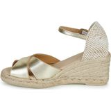 GEOX - GELSA LOW - Sandalen - Licht Goud - Metallic Leer