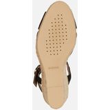 GEOX - GELSA LOW - Sandalen - Zwart - Suède Bovenwerk