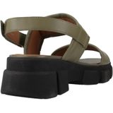 Geox Dames D Lisbon A Wedge Sandaal, Sage, 35 EU, sage, 35 EU