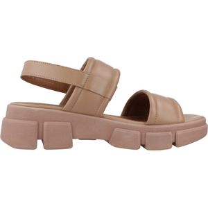 Geox - Lisboa Sandalen - Beige - Schapenleer - Rundleder - Ethyleenvinylacetaat