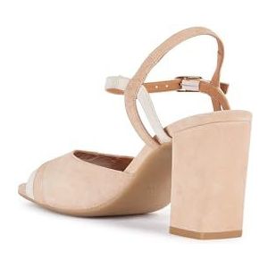 Geox Dames D New Eraklia 36d hak sandaal, Naakt, 40 EU