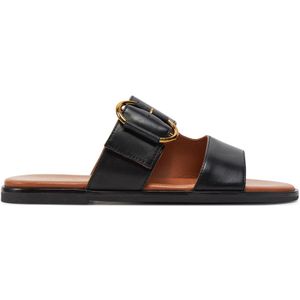 Geox - Naileen Sandalen - Zwart - Leer