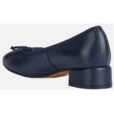 Ballerina - Zwart - Nappa - Lage Hak - Strikversiering