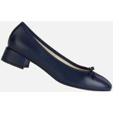 Ballerina - Zwart - Nappa - Lage Hak - Strikversiering