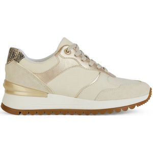 Ademende sneakers Desya GEOX. Leer materiaal. Maten 39. Beige kleur