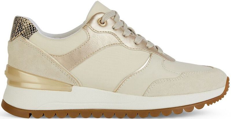 Geox D Desya B Sneakers voor dames, Lt Sand, 38 EU