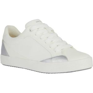Geox D BLOMIEE E Sneakers voor dames, wit/Optic White, 37 EU, Wit Optic White, 37 EU