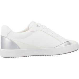 GEOX - Sneakers Laag - Zilver/Wit - Imitatieleder