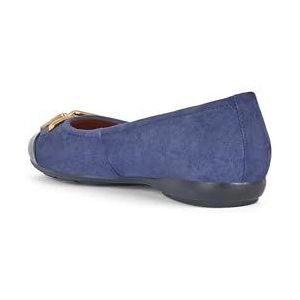 Geox D Annytah A Ballet Flat voor dames, Navy Blauw