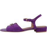 Geox - D New Eraklia 15 - Platte Damessandalen - Paars - Ademend Vermogen