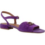 Geox - D New Eraklia 15 - Platte Damessandalen - Paars - Ademend Vermogen
